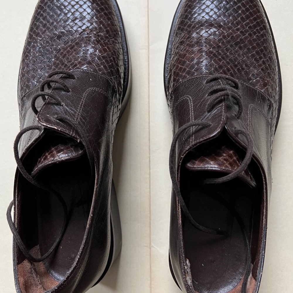 Stephane Kelian Brown leather shoes size 8 1/2